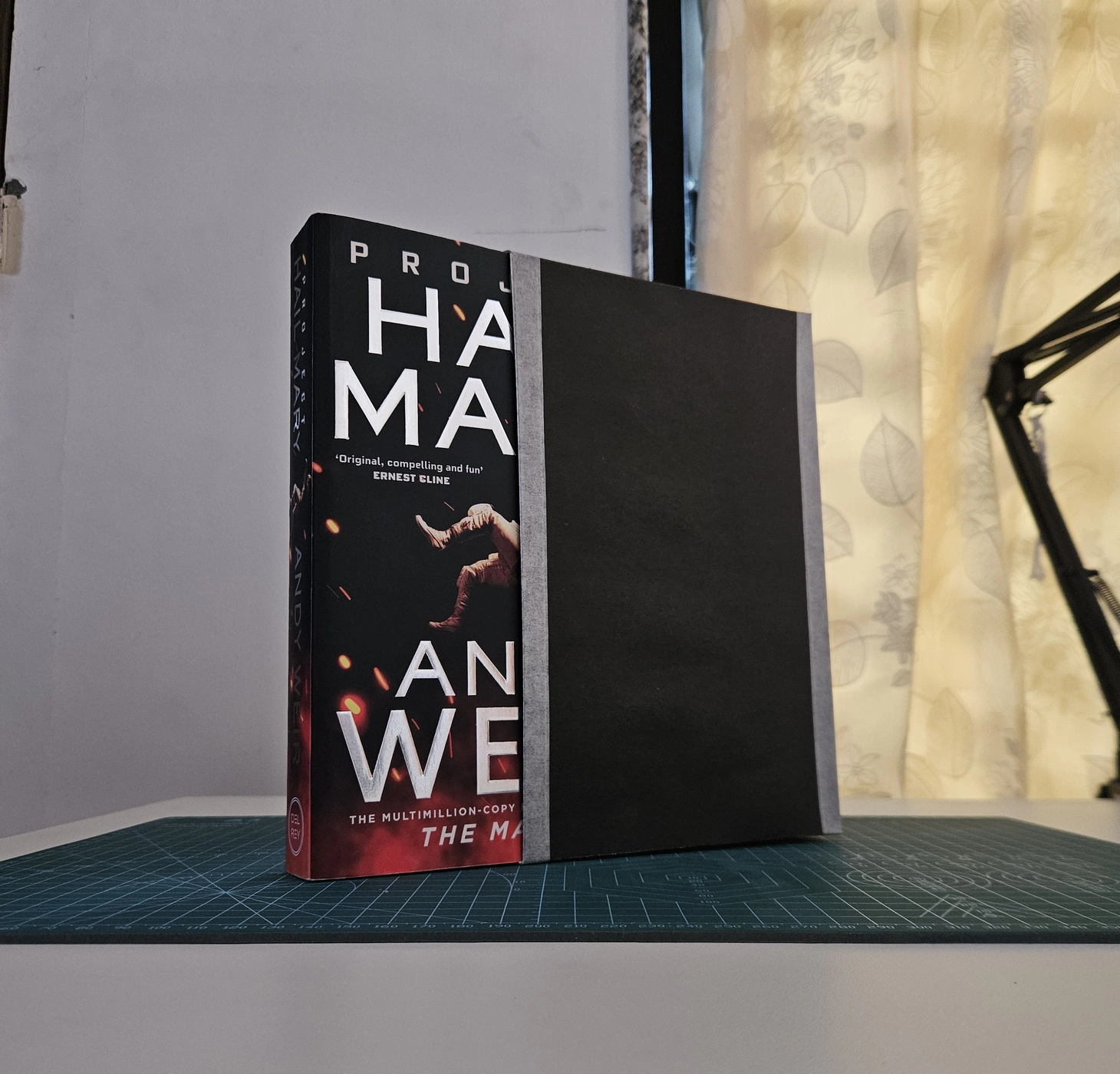 The book fits, a bit snugly, but it fits
