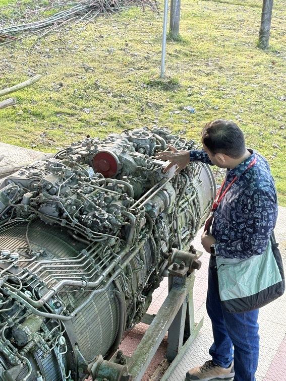 Me poking in stuff on a jet-engine